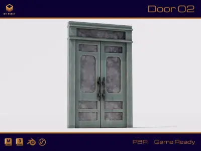 Door 02 Low-poly 3D model
