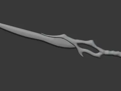Detailed Sword Low-poly 3D model