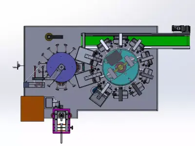 Double Rotary Vacuum Bag Packaging Machine  3D model