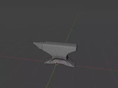 SIMPLE LOW POLY ANVIL Low-poly 3D model