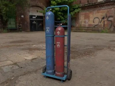 weldingtrolley Low-poly 3D model