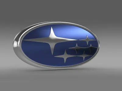 subaru logo 3D model by Sergey