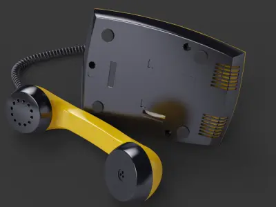 Retro Telephone TAH 70-5 3D model Low-poly 3D model