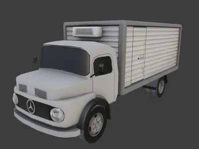 Mercedes Benz Kurzhauber Low-poly 3D model