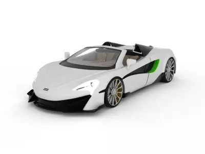 Mclaren 600 lt Free low-poly 3D model