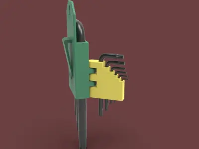 Torx Key Set 3D model