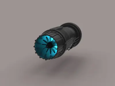 Jet engine 2 3D model