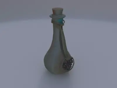 Glass Potion Vial 3D model