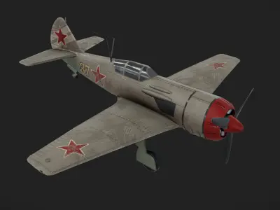 Lavotchkin La-11 Low-poly 3D model