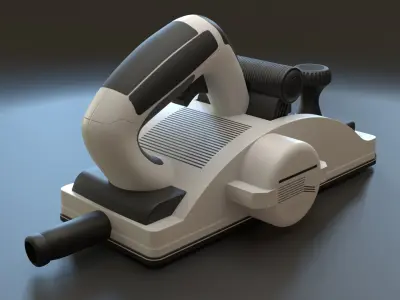 Industrial Equipment Planer Low-poly 3D model