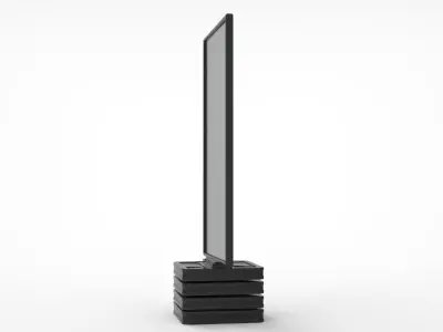 Outdoor Advertising Stand V7 3D model