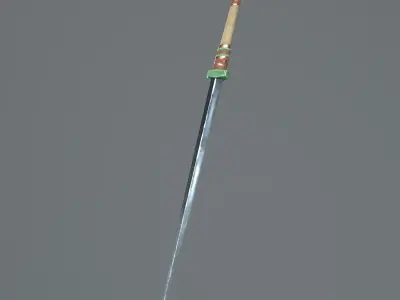 Sword - PBR game ready 3d weapon Low-poly 3D game ready model  Low-poly 3D model