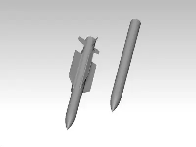 Missile launcher for 3d printing 3D model