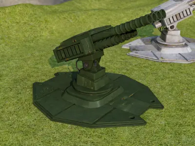 Automatic Mini Rocket Launcher  3D model