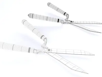 Garden Shears Low-poly 3D model