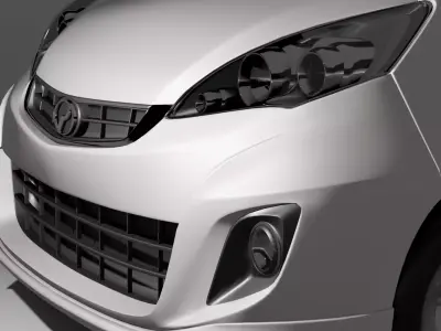 Perodua Alza D49A Facelift 2014 3D model