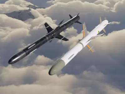 Two Missiles 3D models 3D Model Pack