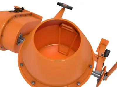 Concrete Mixer 3D model order