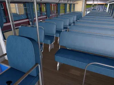 Sinobus JZ series 812 Yugoslavian Railbus 3D model
