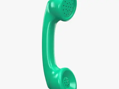 Vintage Classic Telephone Handset M1 3D model