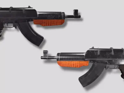 M1928 Assault Rifle  Low-poly 3D model