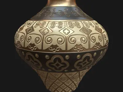 Ornamental vase 1 3D model
