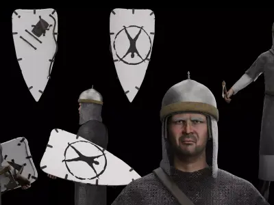 Chain-mail Warrior 3D model