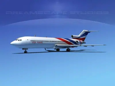Boeing 727-200 USA Tours 3D model