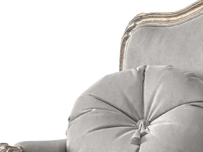 antique louis armchair art 245 3D model