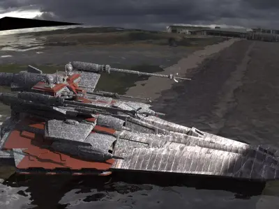 WARSHIP - Cruiser Speeder 6  3D model