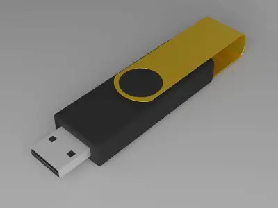 Flash Drive Low-poly 3D model