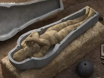 Mummy in the Sarcophagus 3D model