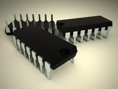 3d model of chip 14 feet 3D print model