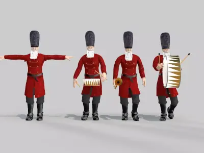 Tin Soldier Walk Happy 3D model