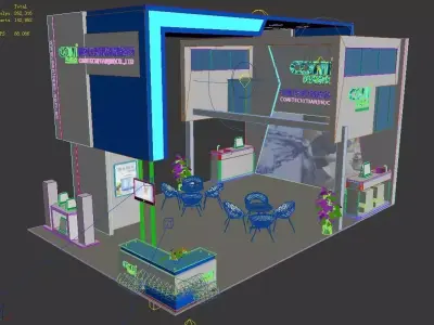 Exhibition - Area - 9X6-3DMAX2009-051 3D model