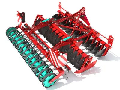 Compact Disc Harrow 3D model purchase