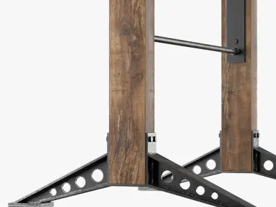 Horeca bar table stool 3D model