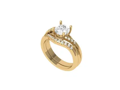 Wedding Ring  3D print model 98