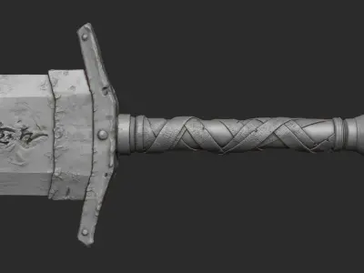 Swordw Zbrush HighPoly 3D model 3D model 3D model