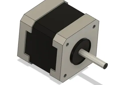 Stepper motor NEMA17 Free low-poly 3D model