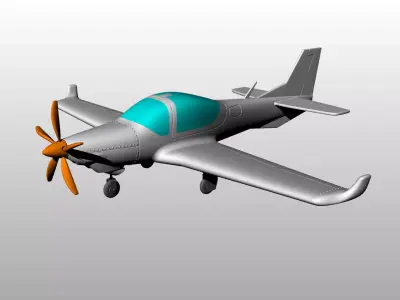 Airplane Grob 120 TP 3D print model