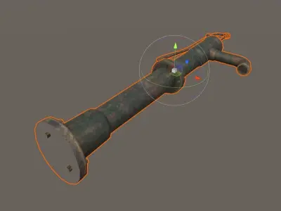 Rusty Waterpump PBR Low-poly 3D model