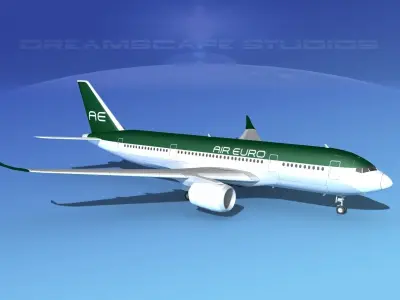 Airbus A350-800 Air Euro 3D model