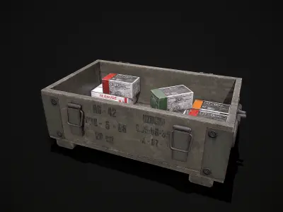 AMMO BOX Low-poly 3D model get
