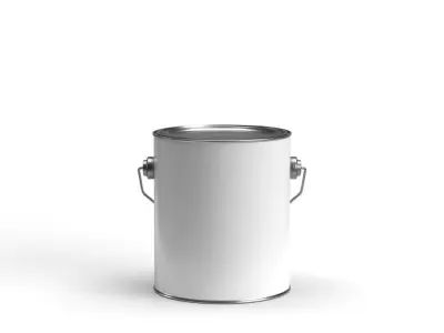 Gallon paint can with metal handle  3D model purchase