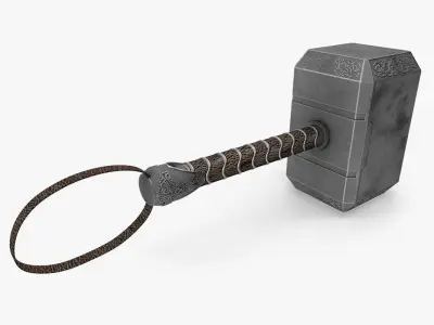 Mjolnir Hammer 3D model purchase