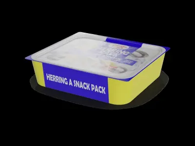 Herrings and herring products Herring Snack Pack Low-poly 3D model