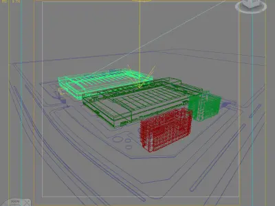 Industry Building 3D model V3
