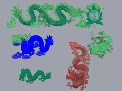 dragon free Free 3D print model