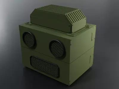 Military Field Operation Radio Low-poly 3D model